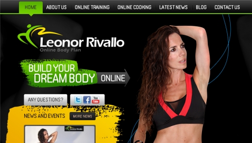 Personal Fitness coach website design in London