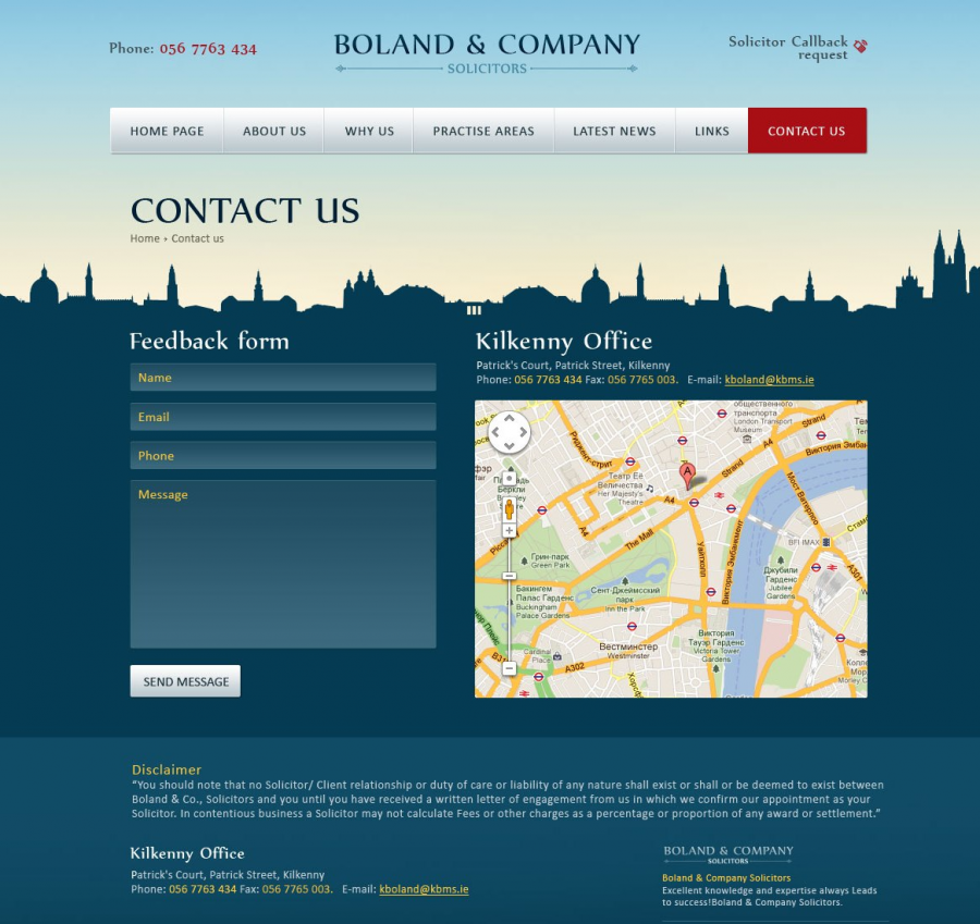 Branding and Website design for Solicitors firm in London