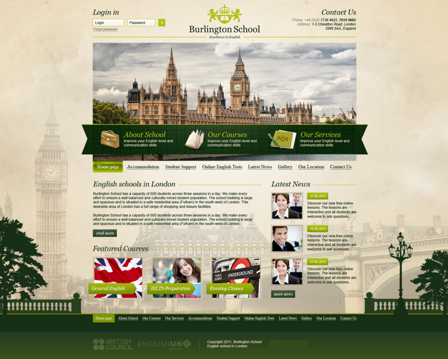 School Website Design in London