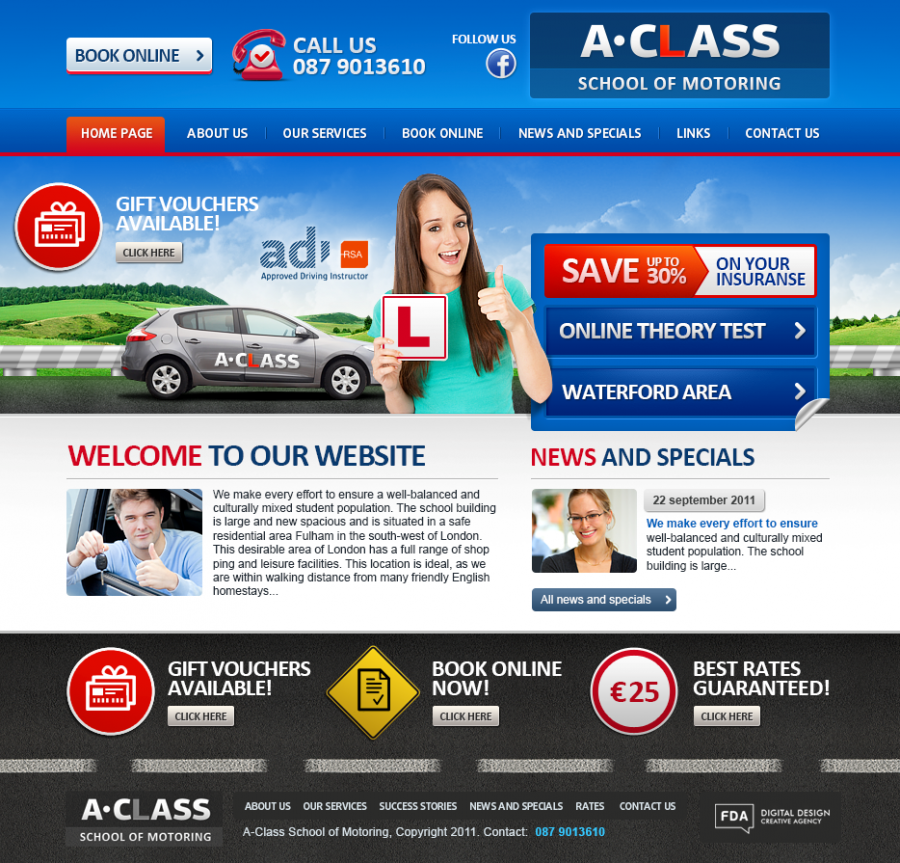 Driving School Website Design in London