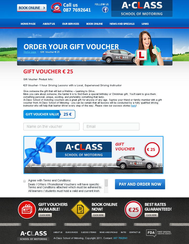 Driving School Website Design in London