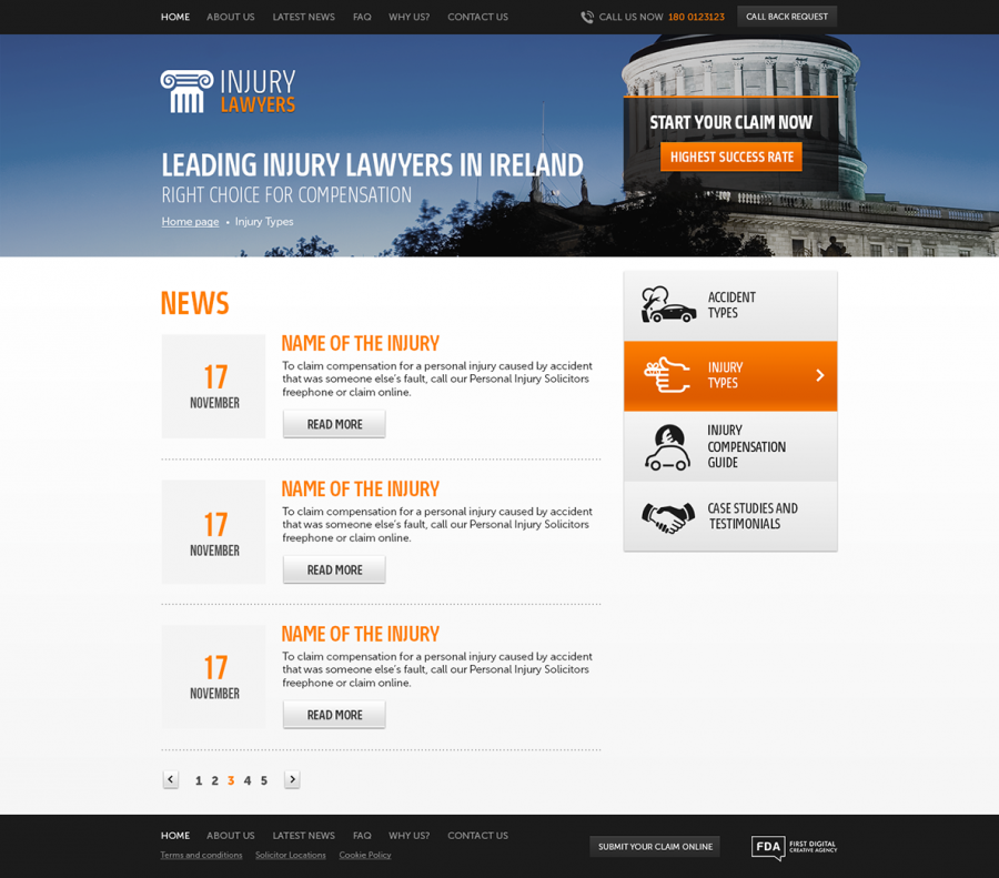 Website Design services for Solicitors in UK