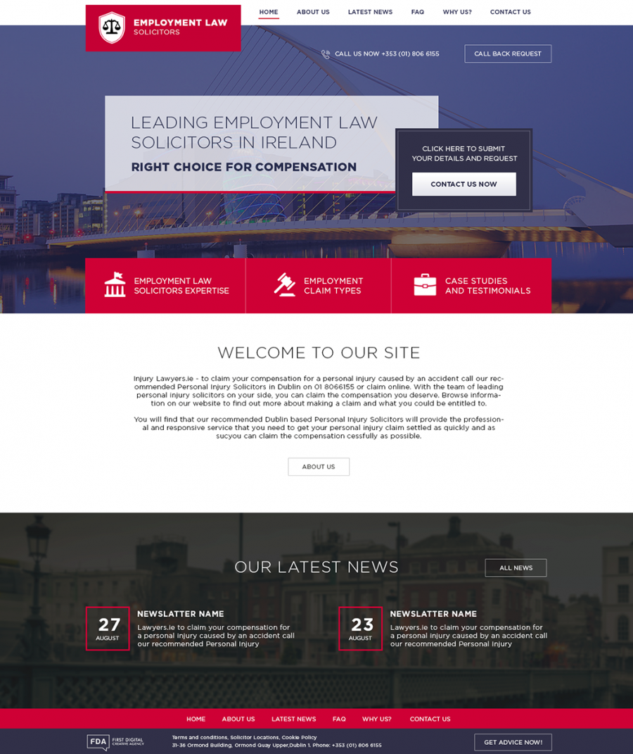 Solicitor website design in London UK