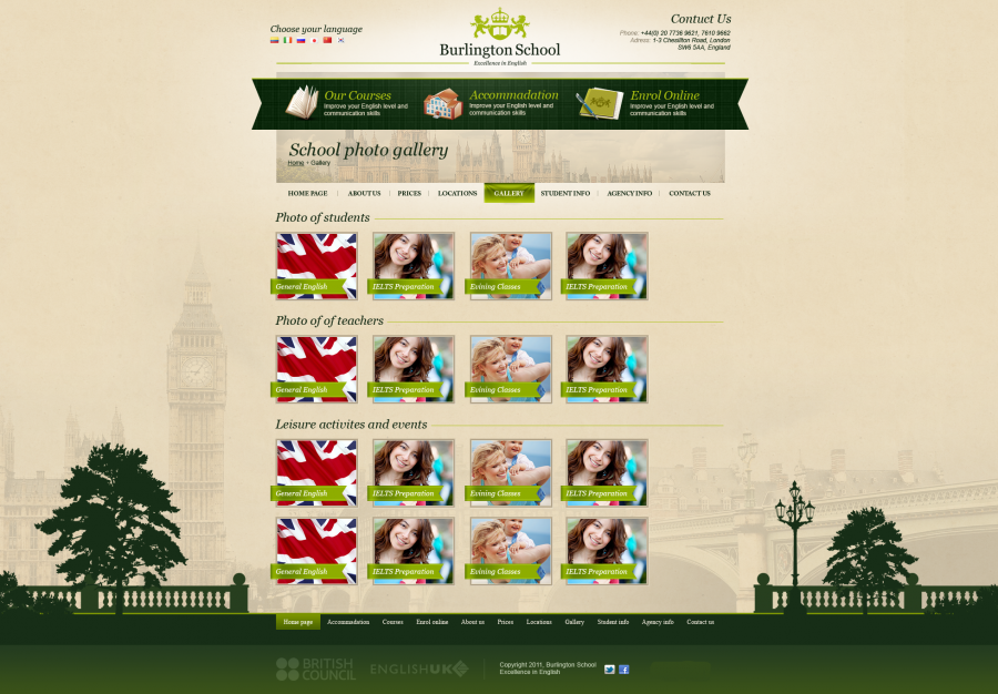 School Website Design in London