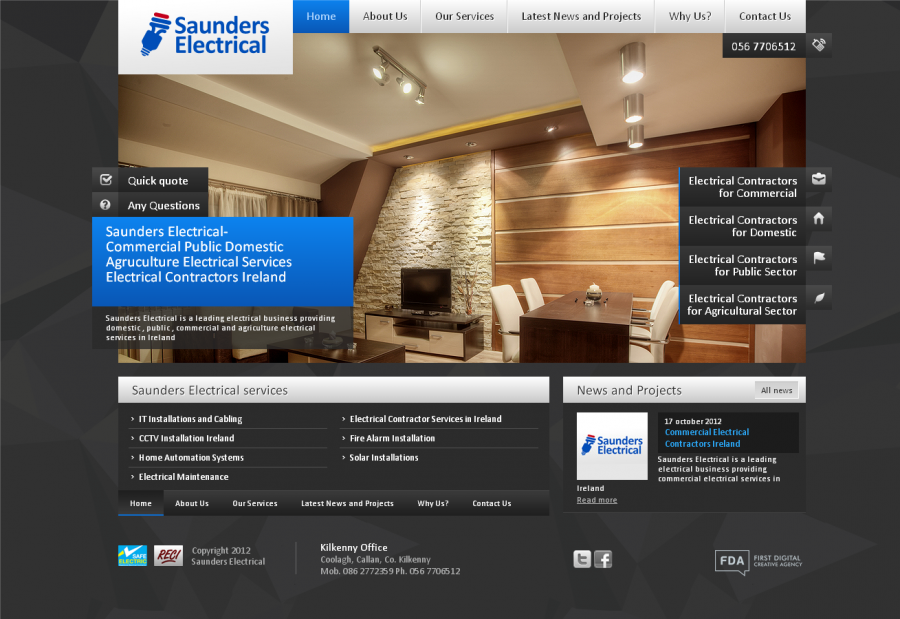 Electrician Website Design London