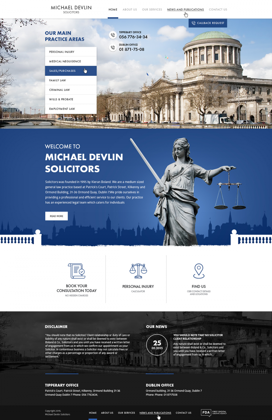 Website design for Lawyers in London